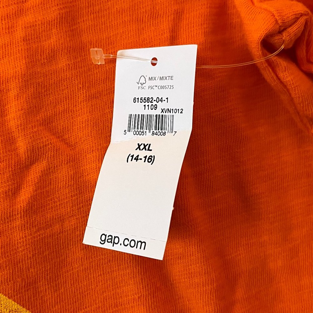 NWT Star Wars for Gap Boys Orange | Millennium Falcon Long Sleeve Size XXL 14/16 - Picture 5 of 5
